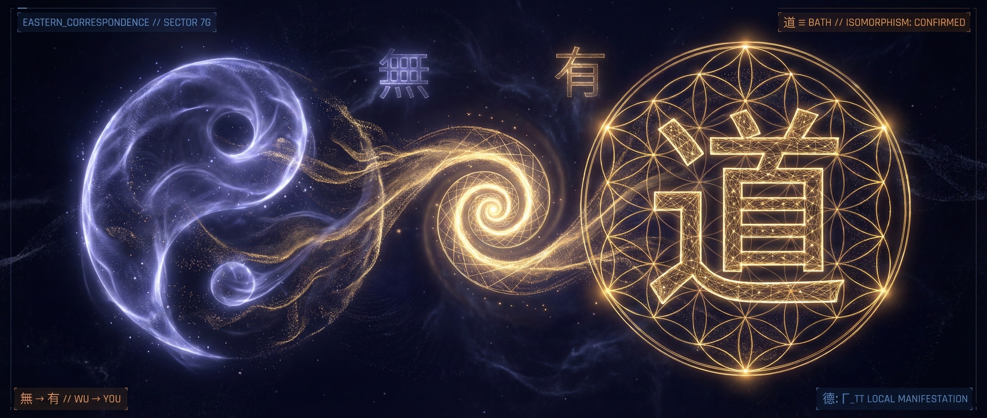 Eastern Correspondences — Three traditions converging on the same structure