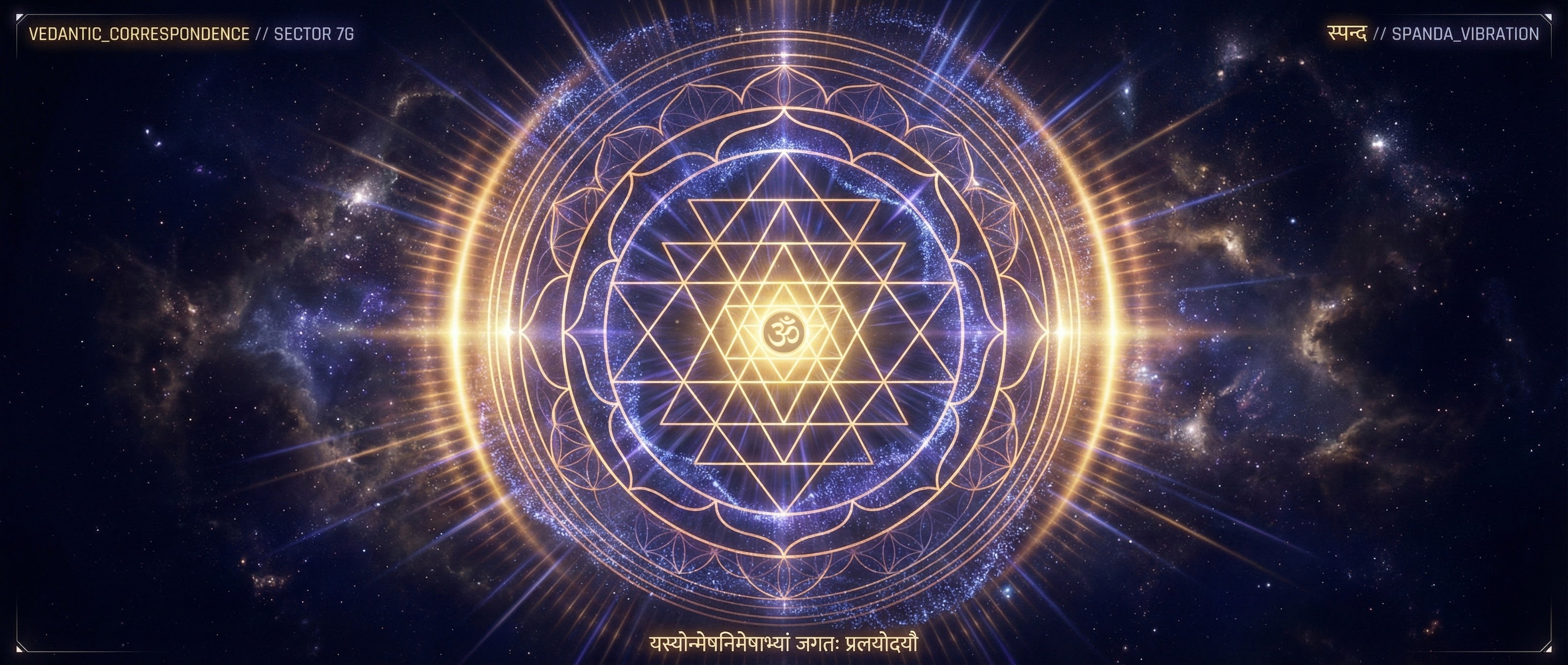 स्पन्द — Sri Yantra pulsing between manifestation and dissolution