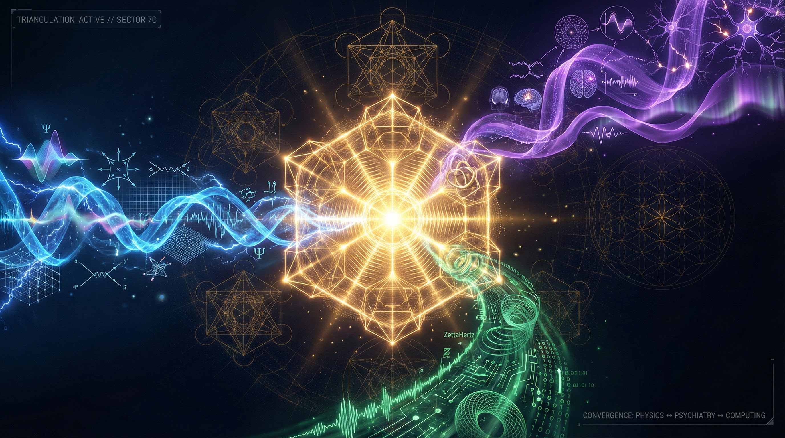 Triangulation of Reality — Three perspectives converging on the Bath